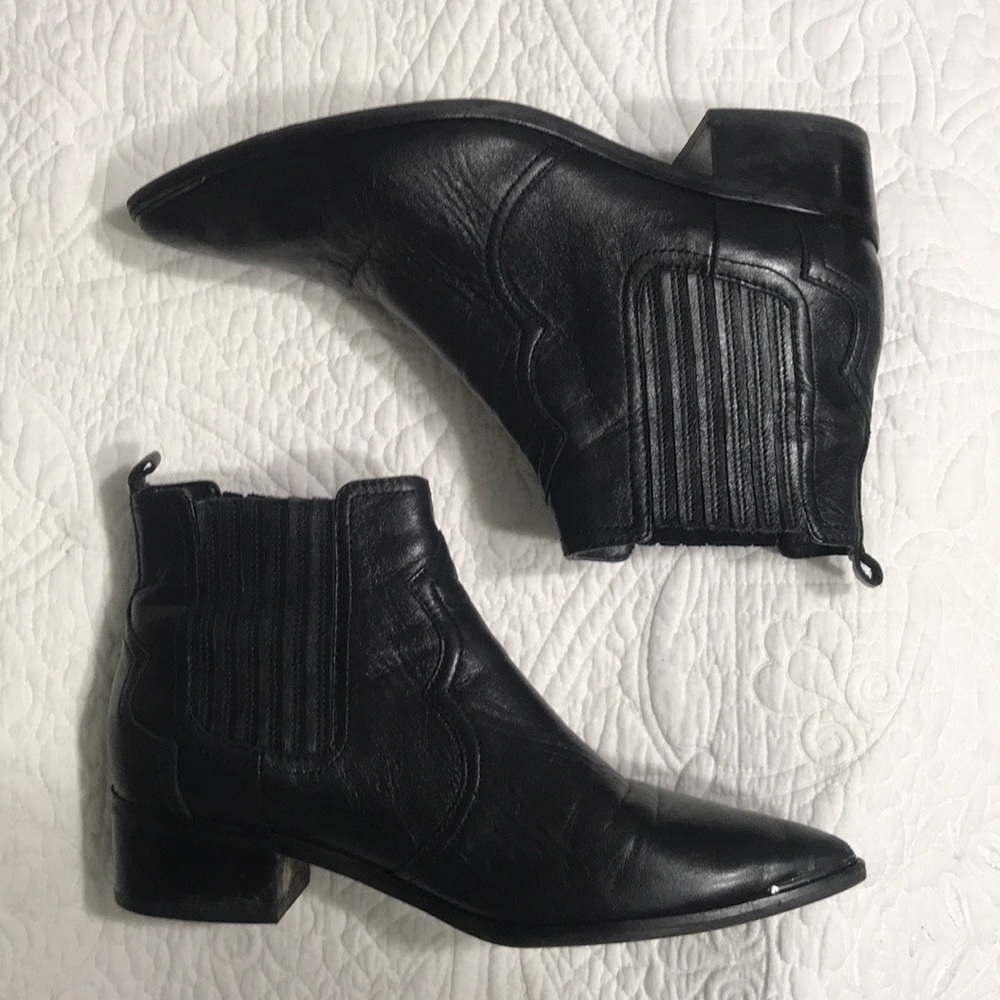 Marc Fisher black booties